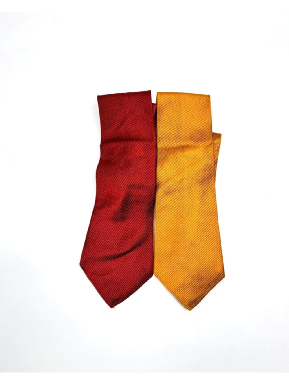 Coach Silk Tie Lot Red Gold Made By Hand Classic Designer Neckties